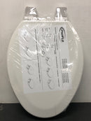 PROFLO PFTSWSC2000WH Elongated Closed-Front Toilet Seat with Soft Close and Easy Clean - White
