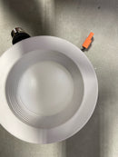 Elco EL41030W 4" Integrated LED Baffle Recessed Trim - 770 Lumens 3000 Kelvin - White