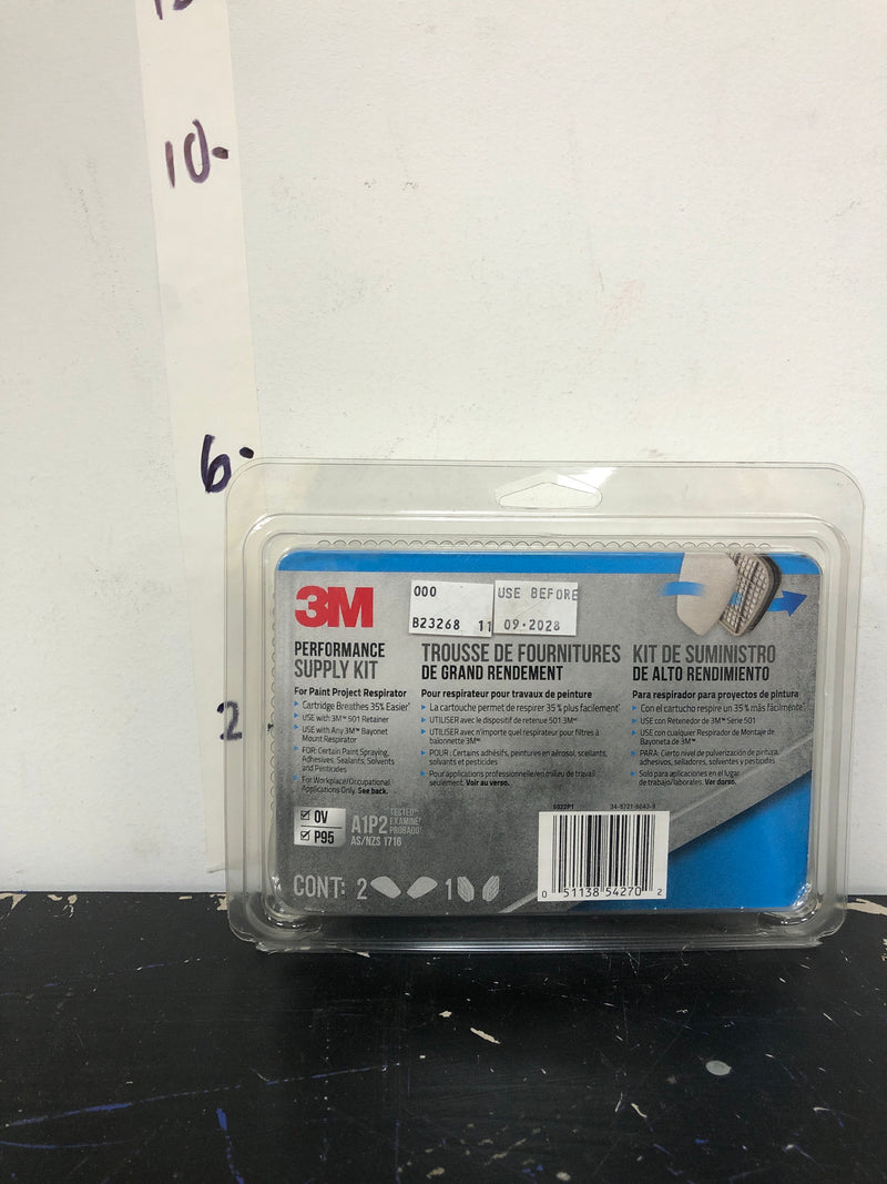 3M Cartridge & Filter Performance Supply Kit Organic Vapor A1P2
