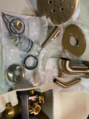 Delta 144749-CZ Nicoli Single Function Pressure Balanced Tub and Shower with Included Rough-In Valve - Champagne Bronze