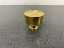 Baldwin 4972003BIN Hollywood Hills 1-1/4 Inch Mushroom Cabinet Knob from the Estate Collection - Lifetime Polished Brass