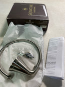 Signature Hardware SHPRTRZBN Provincetown 6-1/8" Wall Mounted Towel Ring - Brushed Nickel