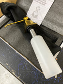 Rohl AP80SDULB Apothecary Deck Mounted Soap Dispenser with 8.5 oz Capacity - Unlacquered Brass