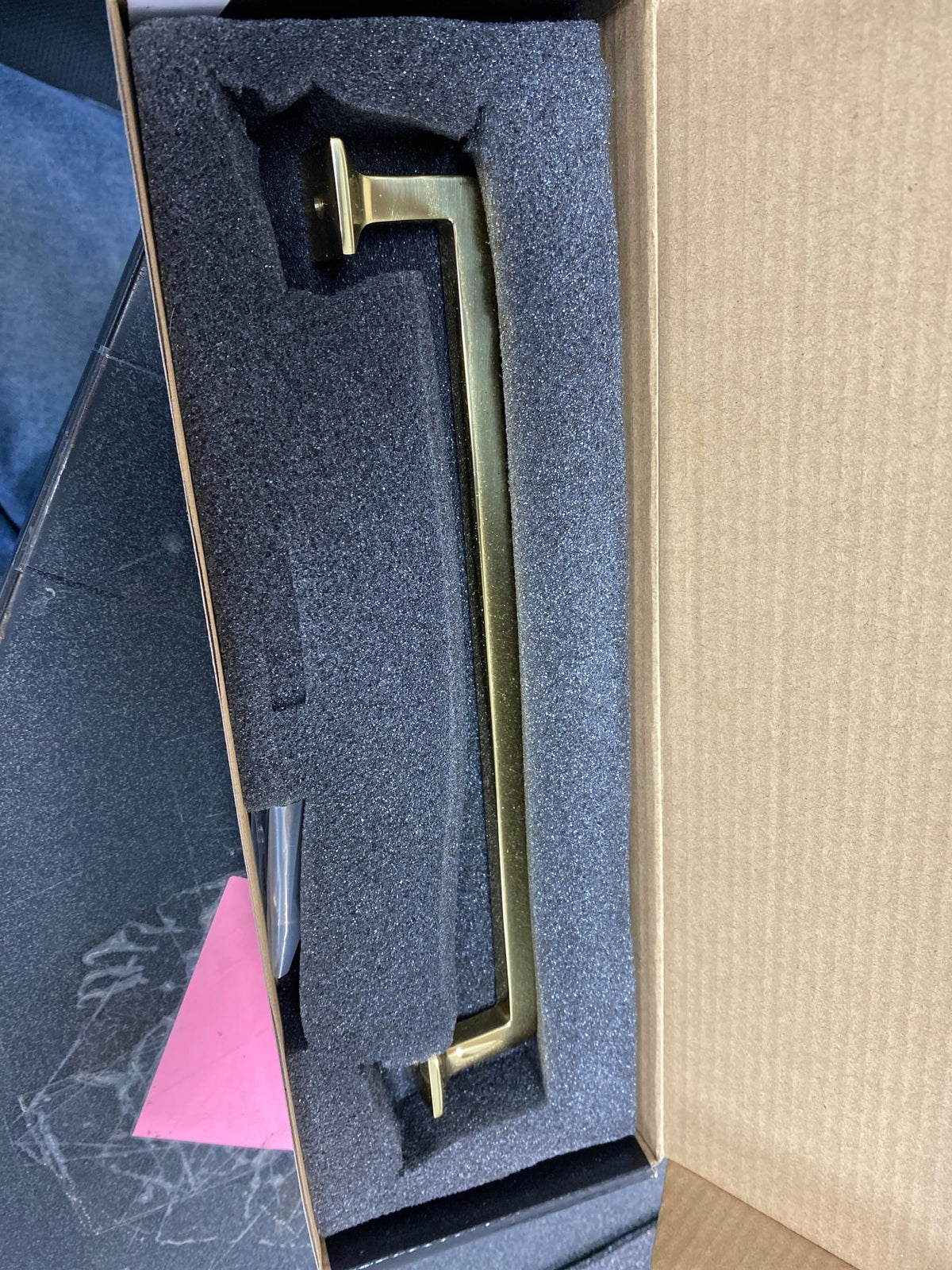 Alno A950-8-PB Millennium 8" Center to Center Solid Brass Large Cabinet Handle / Drawer Pull - Polished Brass