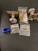 Emtek 8161NWUS15 Norwich Passage Door Knob Set with Wilshire Rose from the Brass Classic Collection - Satin Nickel