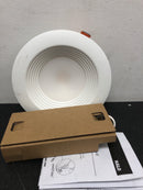 Halo LTB6089FS351EWHDMR LTB 6 in. Selectable CCT (3000K-5000K) Integrated LED, White Recessed Light, Dimmable Retrofit Trim