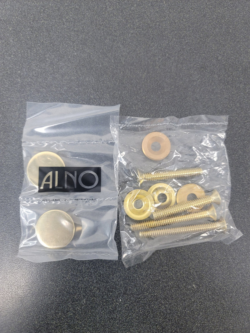 Alno D860-18-PB/NL Contemporary Acrylic 18 Inch Center to Center Large Cabinet Handle / Drawer Handle - Unlacquered Brass