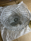 Crystorama Lighting Group 67-CT-OB Milton 2 Light 12" Wide Semi-Flush Bowl Ceiling Fixture with a Patterned, Clear Crystal Shade - Olde Brass