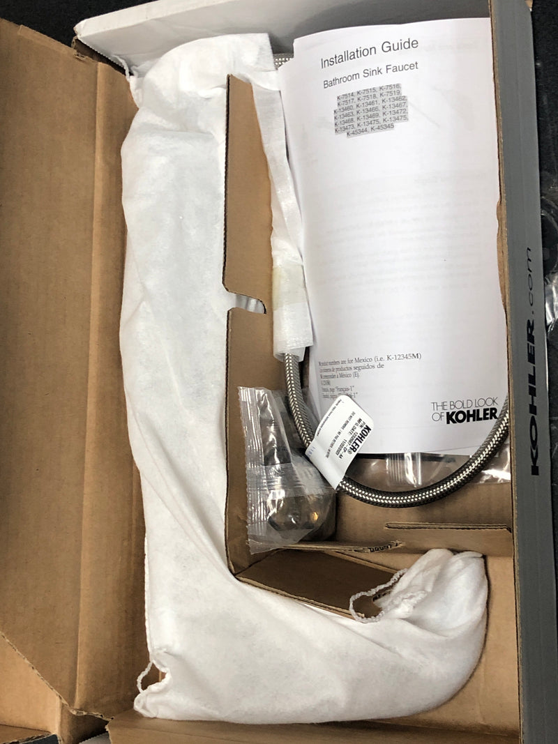 Kohler K-13475-CP Touchless Single Hole Bathroom Faucet - Without Drain Assembly or Handles - Polished Chrome