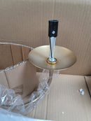 Signature Hardware 479820 Candler 6 Light 47" Wide Linear Taper Candle Crystal Chandelier - Brushed Gold