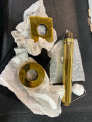Rohl 1505/6ULB Shower 6-11/16" Ceiling Mounted Shower Arm and Flange - Unlacquered Brass (Living Finish)