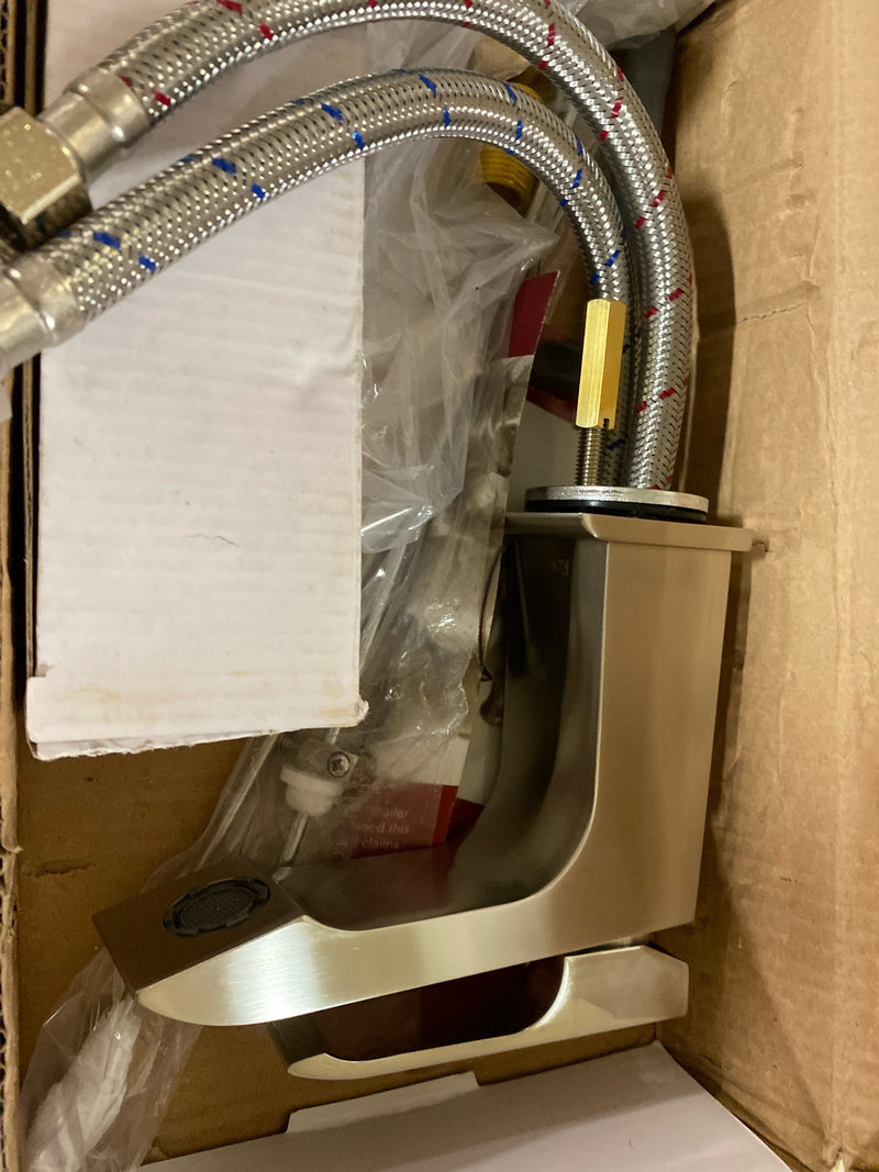 Rohl CA2201LMSTN-2 Caswell 1.2 GPM Single Hole Bathroom Faucet with Pop-Up Drain Assembly - Satin Nickel