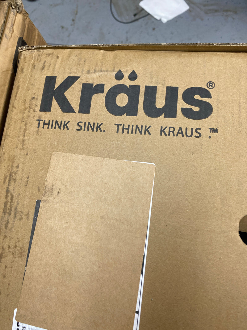 Kraus KHU24L Pax 24" Single Basin 18 Gauge Stainless Steel Kitchen Sink for Undermount Installations with NoiseDefend Technology and Pax Zero-Radius Corners - Stainless Steel