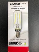 Satco Lighting S9872 Single 2.5 Watt Warm White Candelabra (E12) LED Bulb - Clear