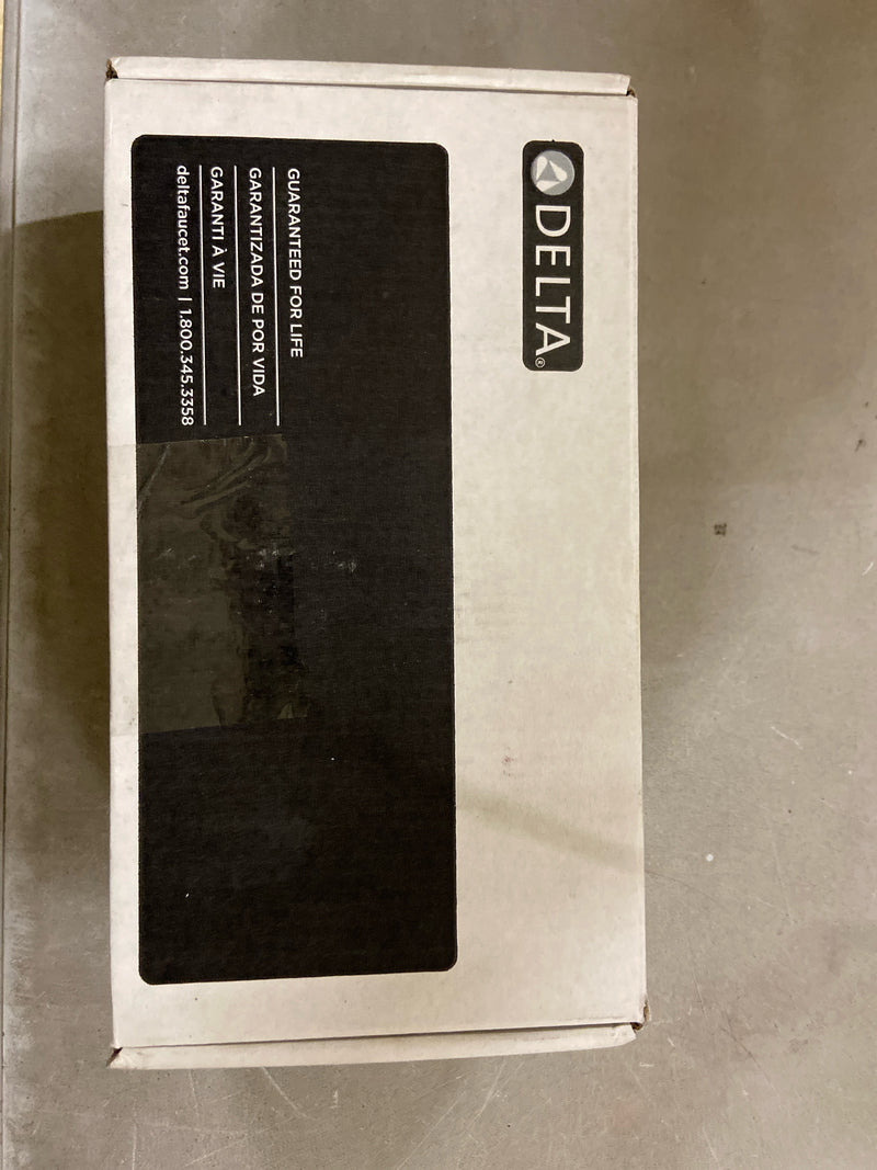 Delta H557BL Trinsic Bathroom Faucet Wall Mounted Lever Handles - Matte Black