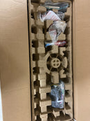 Hampton bay N375-BN Marlston 52 in. Indoor/Outdoor Brushed Nickel with Silver Blades Ceiling Fan with Adjustable White with Remote Included