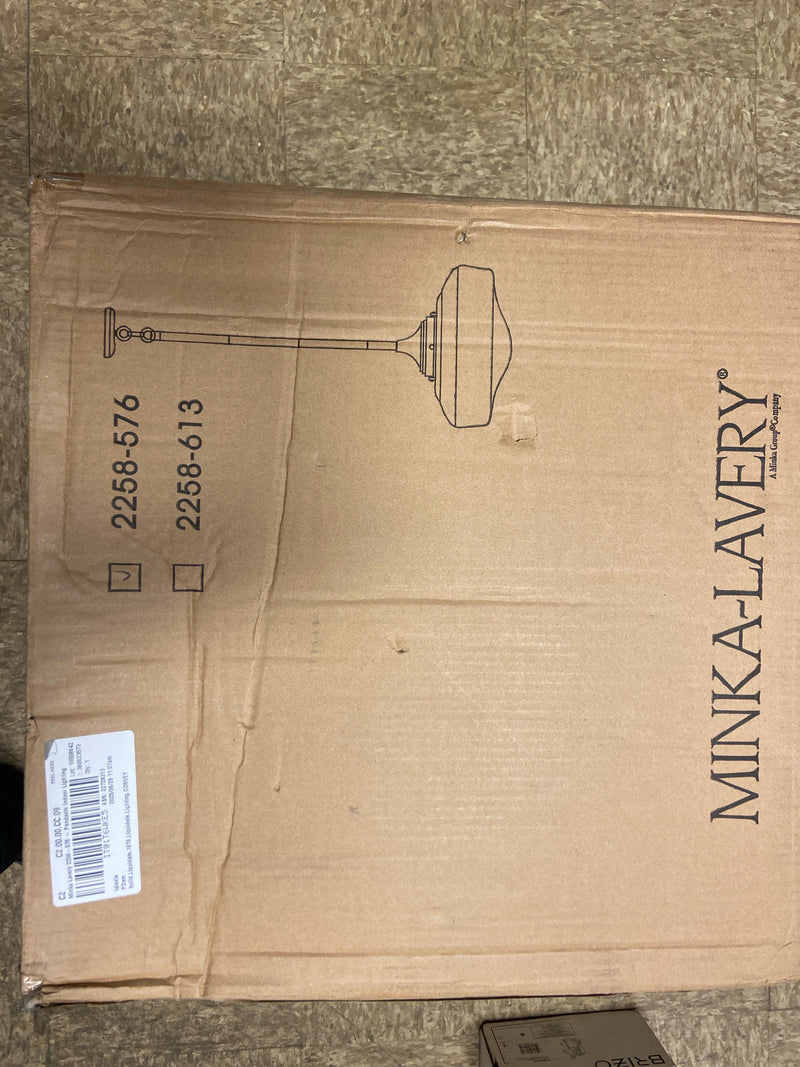 Minka Lavery 2258-576 1 Light 13.25" Height Indoor Schoolhouse Pendant in Brushed Bronze - Brushed Bronze