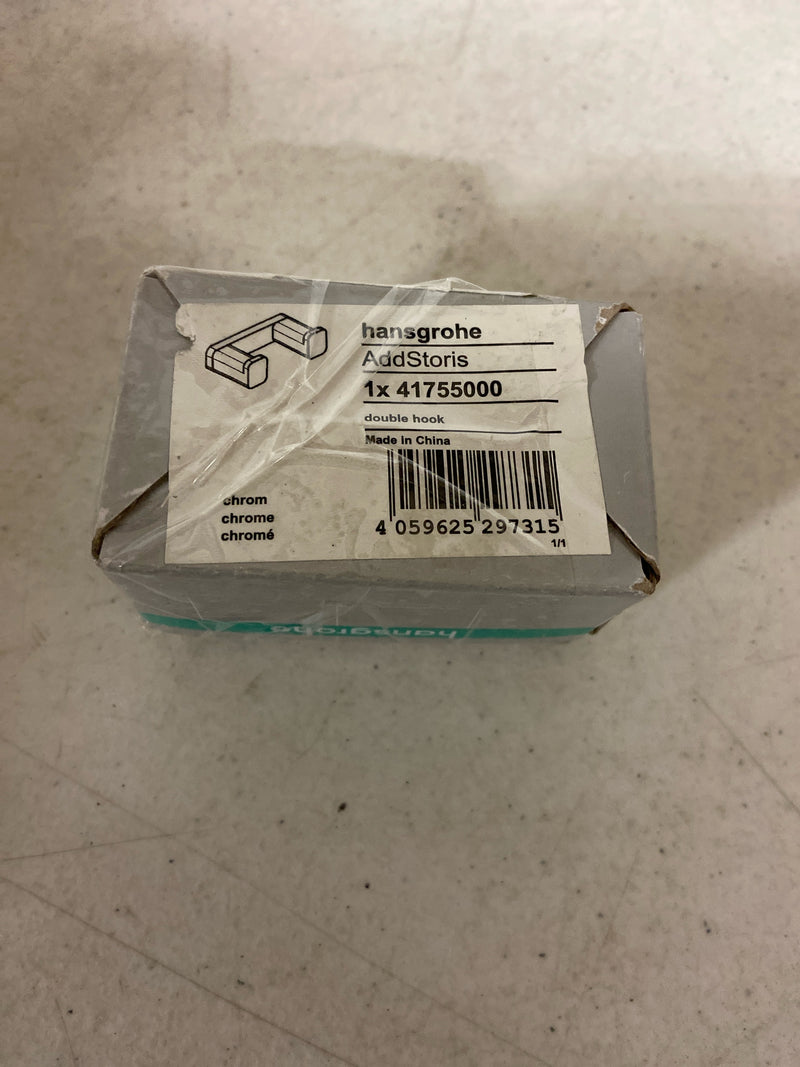 Hansgrohe 41755000 AddStoris Dual Towel Hook in Chrome