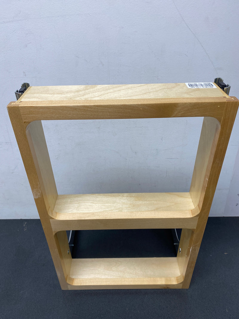 Rev-A-Shelf 4WCTM-18DM2-175 Wood Classics 22-1/4" Wood Top Mount Pull Out Double Waste Containers - Maple / White