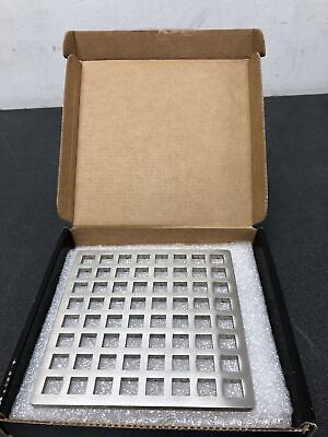 Infinity Drain Satin Stainless 5" Squares Drain Grate for Select Center Drains