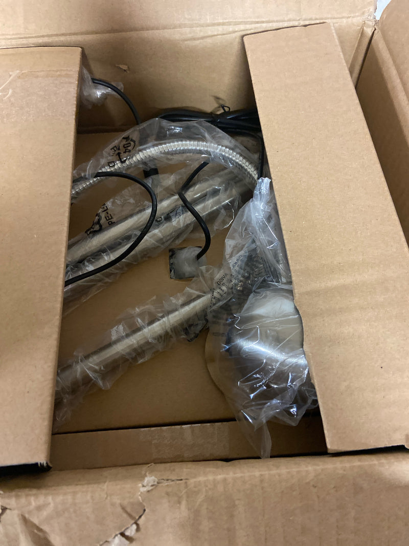 Dainolite 123LEDF-SC Single Light 53" Tall Integrated LED Gooseneck Floor Lamp - Satin Chrome