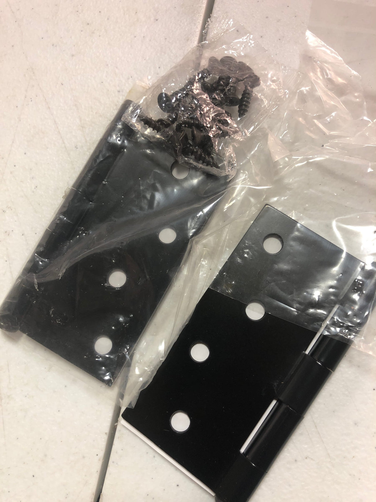 Emtek 91014US10B 4" x 4" Square Corner Plain Bearing Mortise Hinge - Pair - Oil Rubbed Bronze