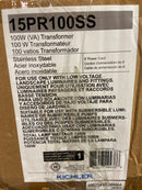 Kichler 15PR100SS Pro Series 100W Transformer with Multi-Tap 12v-15v Connections - Stainless Steel