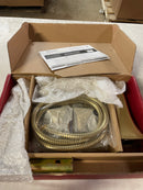 Pfister LG6-4FEBG Park Avenue Deck Mounted Roman Tub Filler Trim with Metal Lever Handles and Built-In Diverter - Includes Personal Hand Shower - Brushed Gold