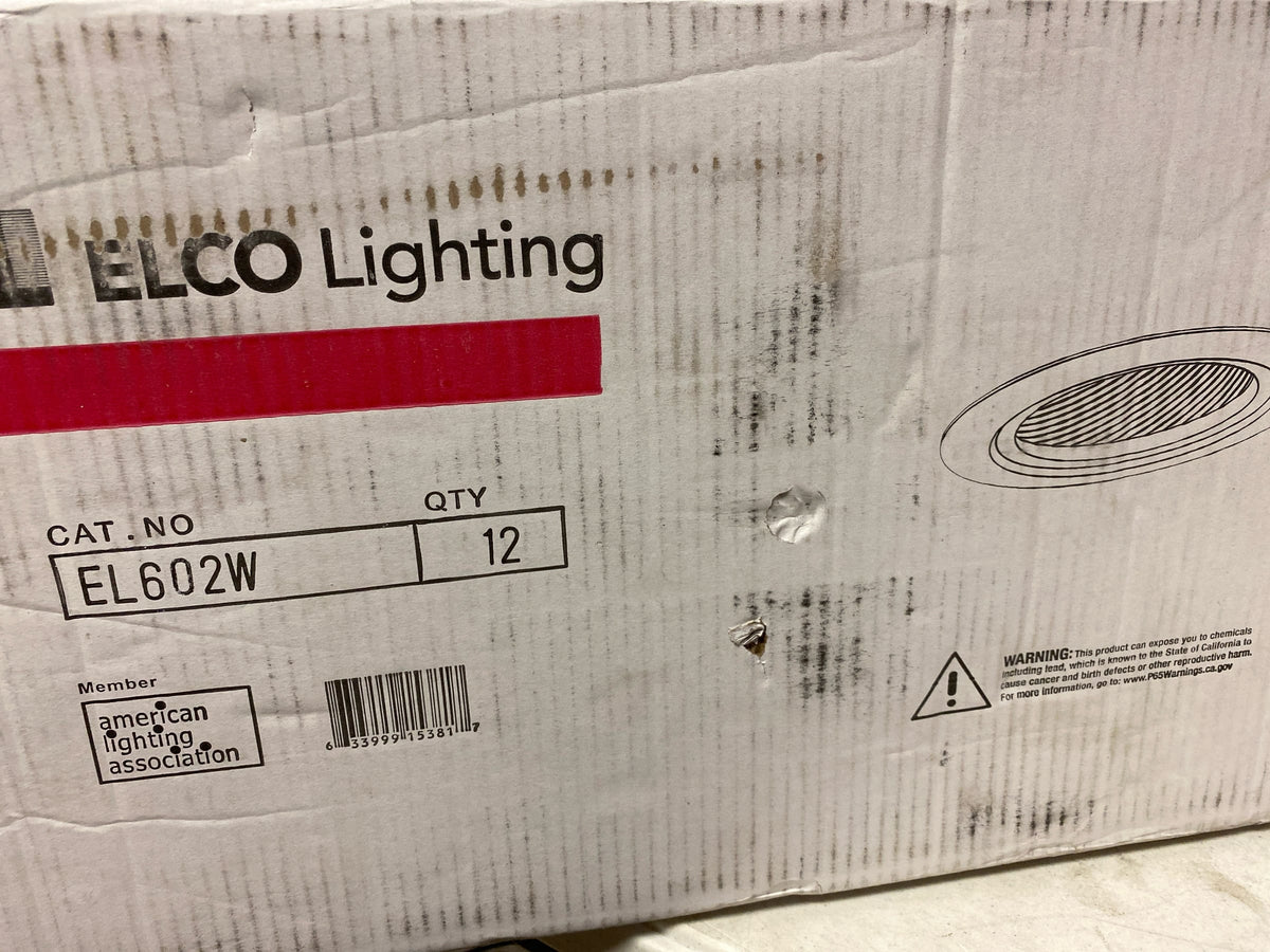 Elco Lighting EL602W 6" Super Sloped Baffle Trim - EL602