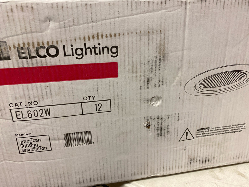 Elco Lighting EL602W 6" Super Sloped Baffle Trim - EL602