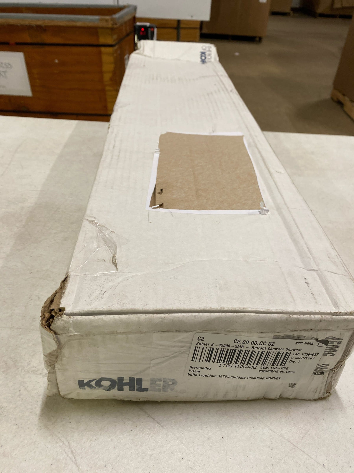 Kohler K-45906-2MB HydroRail Retrofit Shower, Brushed Moderne Brass
