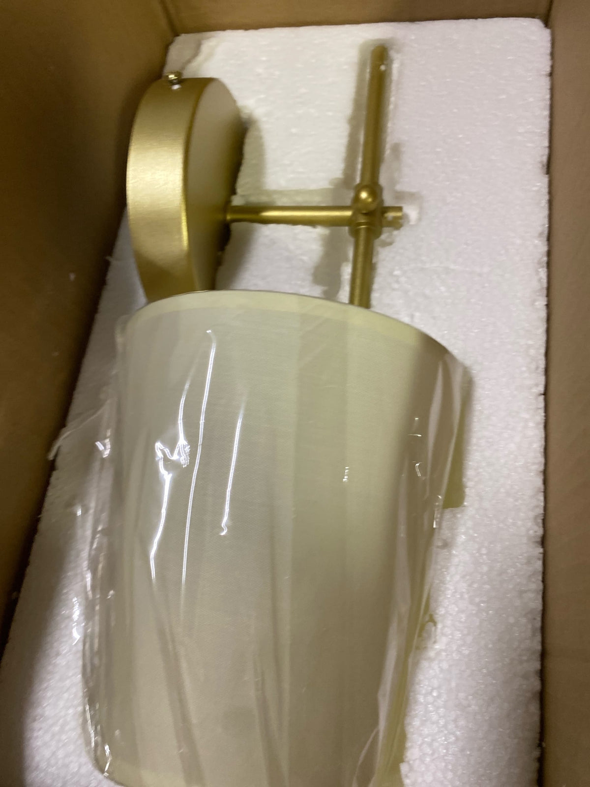 Elegant Lighting Mel 15" Wall Sconce with Linen Shade
