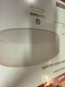 Nuvo Lighting 62/999 15" Wide LED Flush Mount Drum Ceiling Fixture - White Fabric