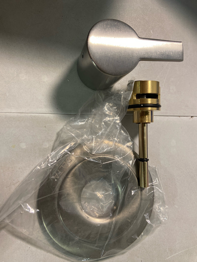 Delta T11858 Trinsic Three Function Diverter Valve Trim with Wheel Handle, Less Rough-In Valve - Two Independent Positions, One Shared Position - Chrome