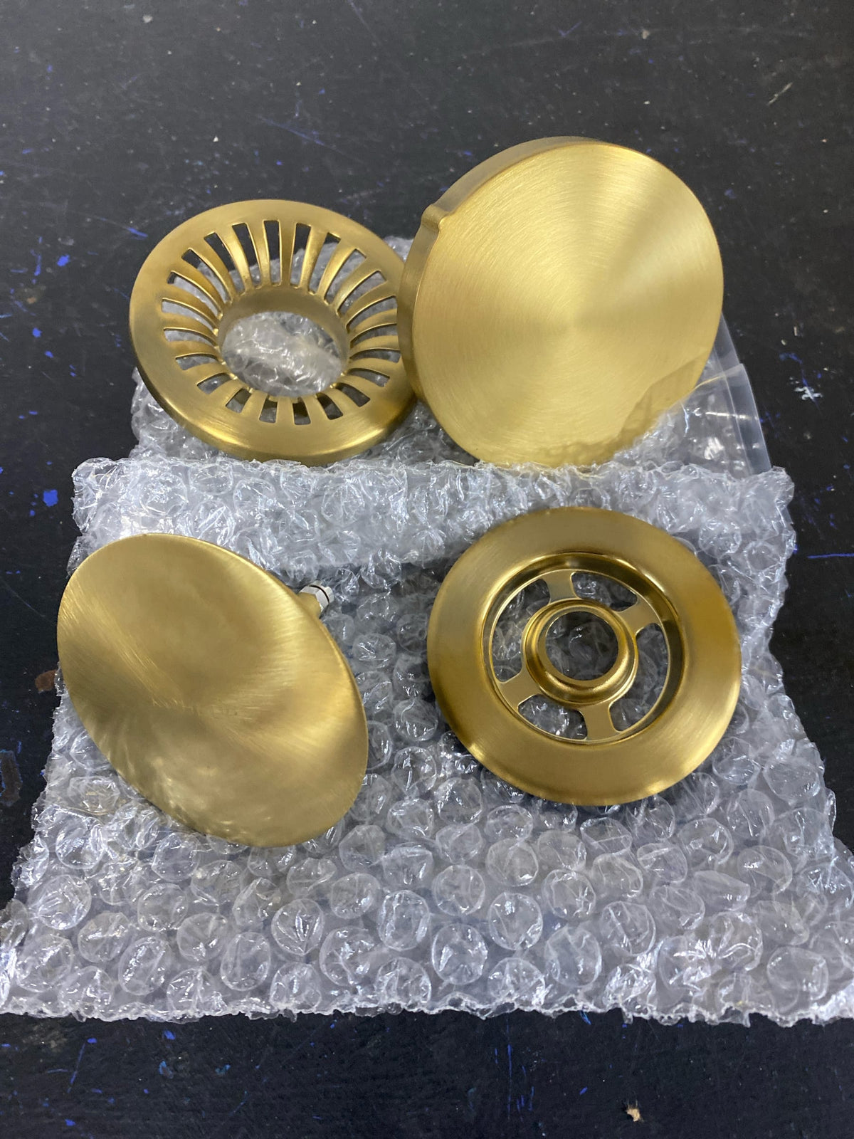 Kohler K-T37392-2MB PureFlo Contemporary Rotary Turn Cable Bath Drain Trim - Vibrant Brushed Moderne Brass
