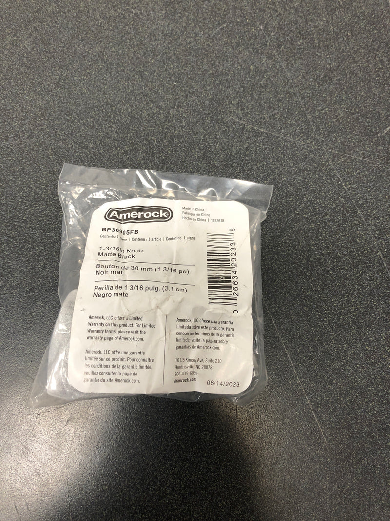 Amerock Monument 1-3/16 Inch Square Cabinet Knob