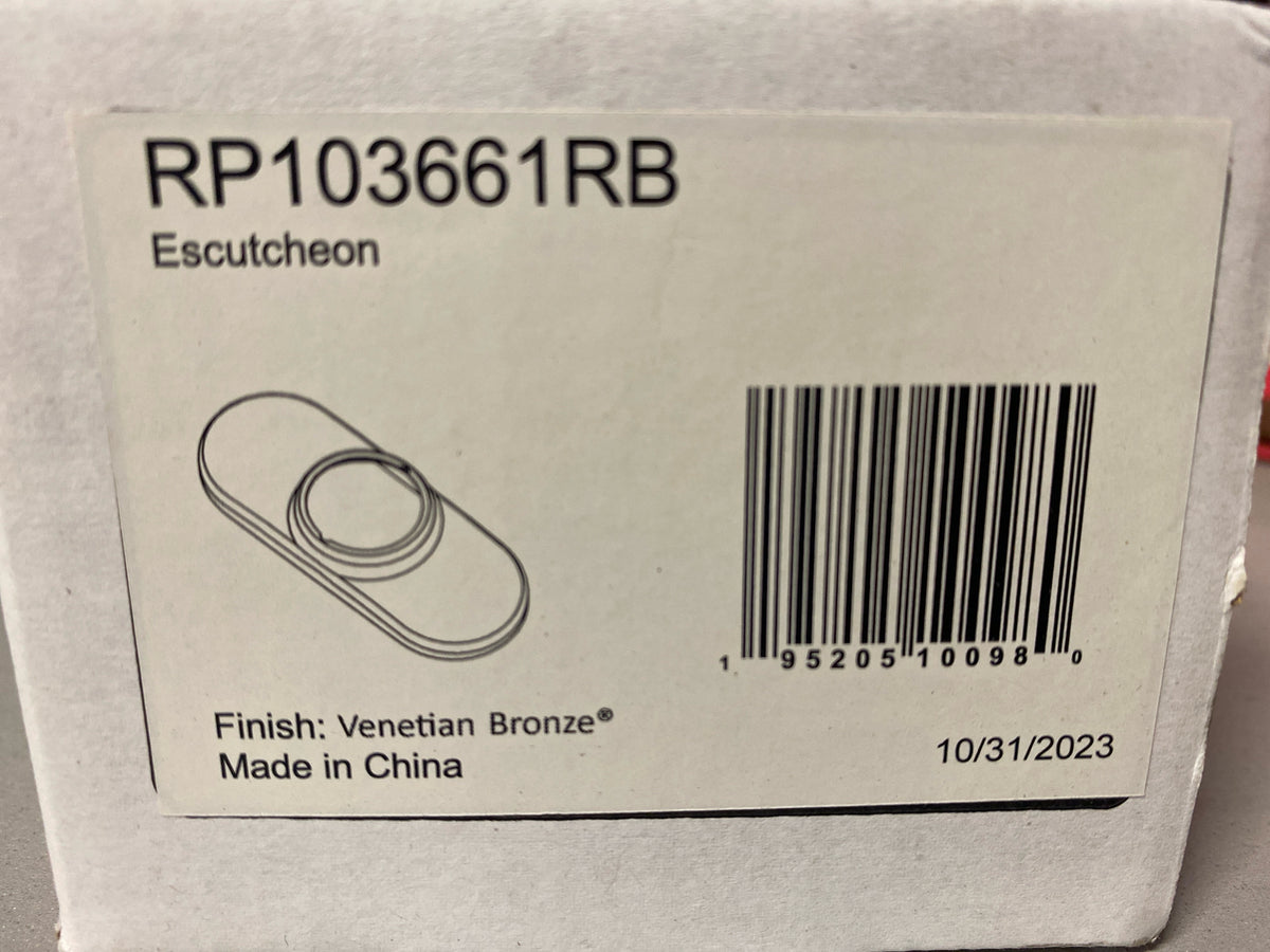 Delta RP103661RB Escutcheon with Gasket - Venetian Bronze