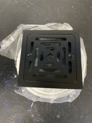 Signature Hardware 479112 Adelphi 4-1/2" Pattern Grate Linear Shower Drain - Matte Black