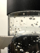 Artika AMP105-HDBL Essence Black Bubble Glass LED Indoor/Outdoor Hardwired Light