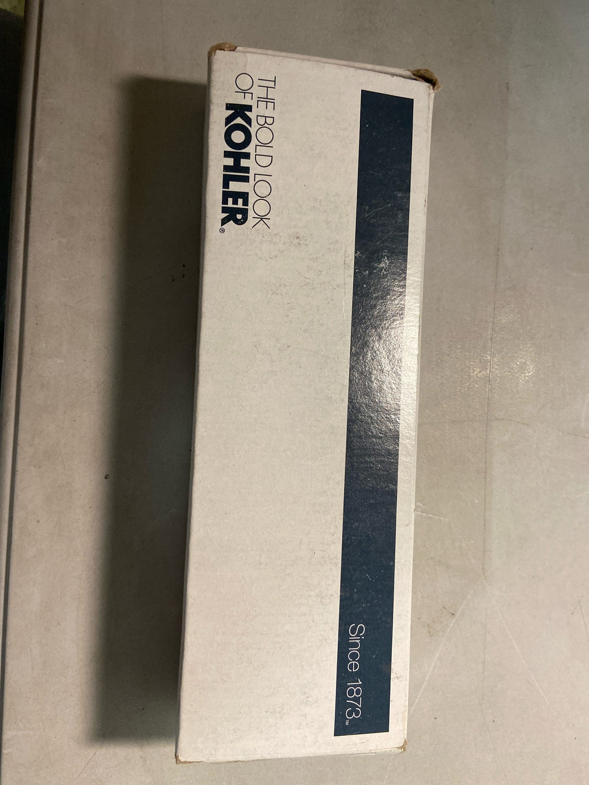 KOHLER 1/2" angle supply with stop, cross handle and rigid vertical tube