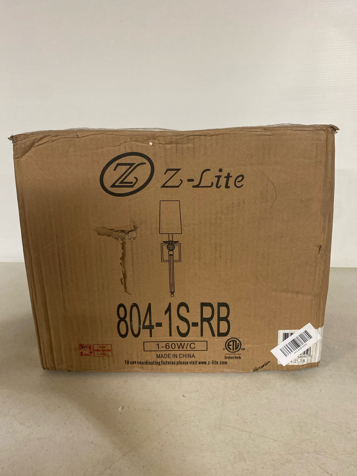 Z-Lite 804-1S-RB Ava 26" Tall Wall Sconce - Rubbed Brass