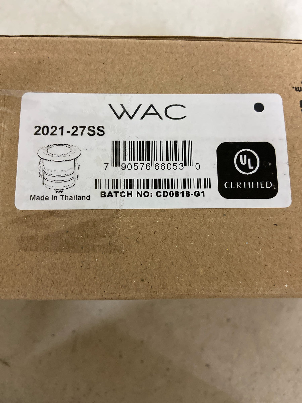 WAC Lighting 2021-27SS WAC Lighting 2021 3" Wide LED Inground Light with Clear Glass - 12 Volt
