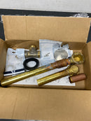 Kohler K-7259-BN Clearflo Brass Toe Tap Bath Drain in Vibrant Brushed Nickel