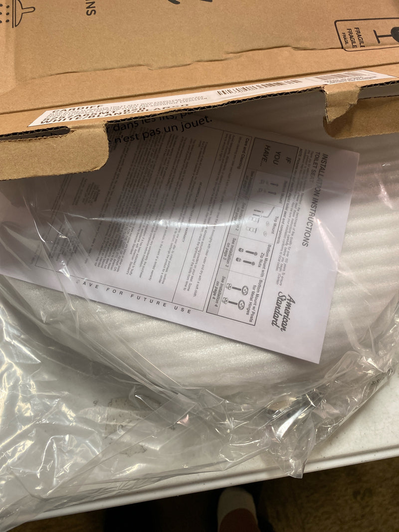 American Standard 5257A65MT.020 Cardiff Elongated Closed-Front Toilet Seat with Soft Close - White