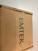 EMTEK Modern Rectangular Rosette Passage Set with Matching Finish Stuttgart Lever - Choice of Left/Right Handing and 7 Finishes - 5112STURHUS19 - Right Handed (RH) - Flat Black (US19)