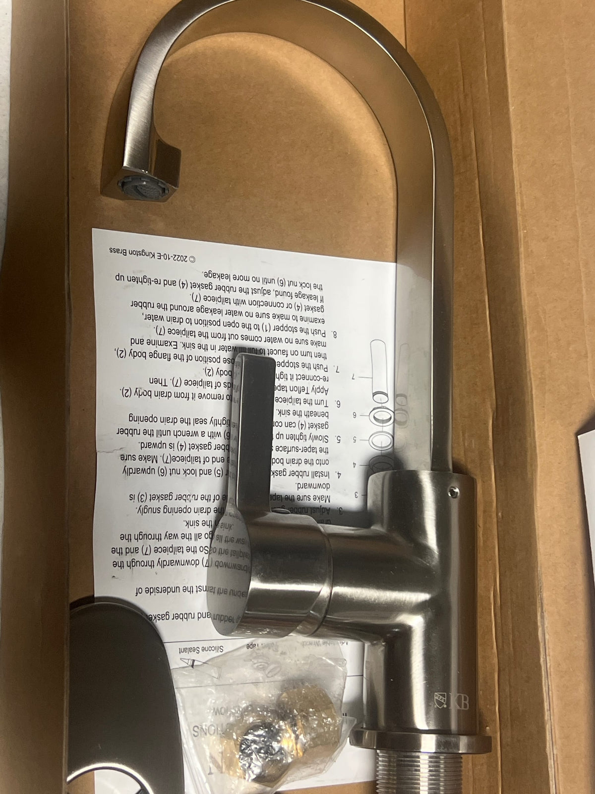 Kingston Brass LS8618CTL Continental 1.75 GPM Single Hole Bar Faucet - Brushed Nickel