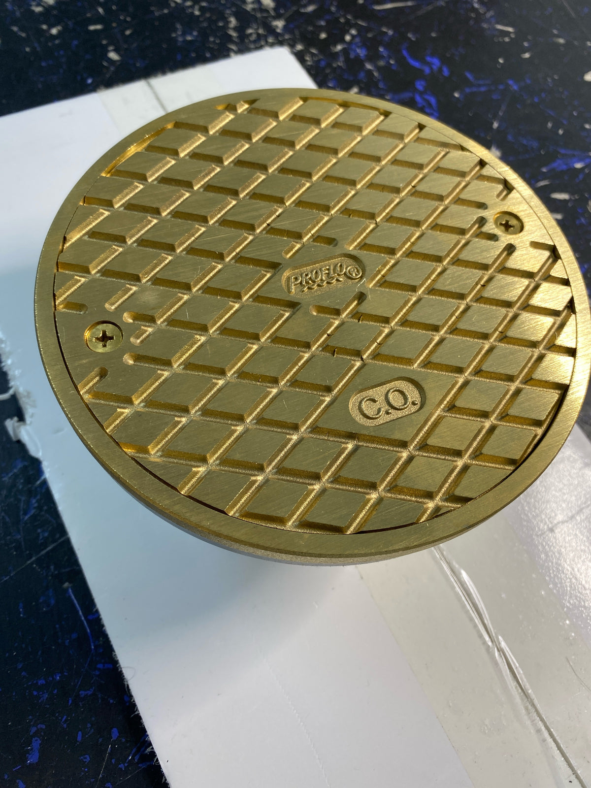 PROFLO PF42807 5-3/4" Brass Cover with 4" Cleanout - N/A