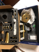 Forclover SMD-88058BG Triple Handle 10-Spray Tub and Shower Faucet 1.8 GPM in. Brushed Gold Wall Mount Shower System Valve Included