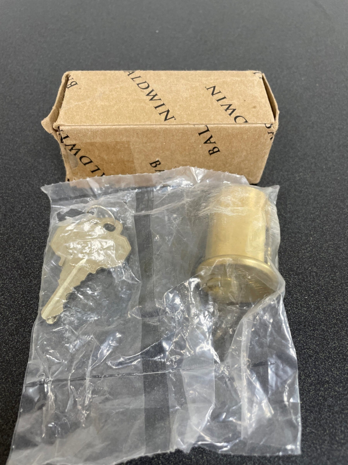Baldwin 8327033 1-3/4" Mortise Cylinder C Keyway - Vintage Brass