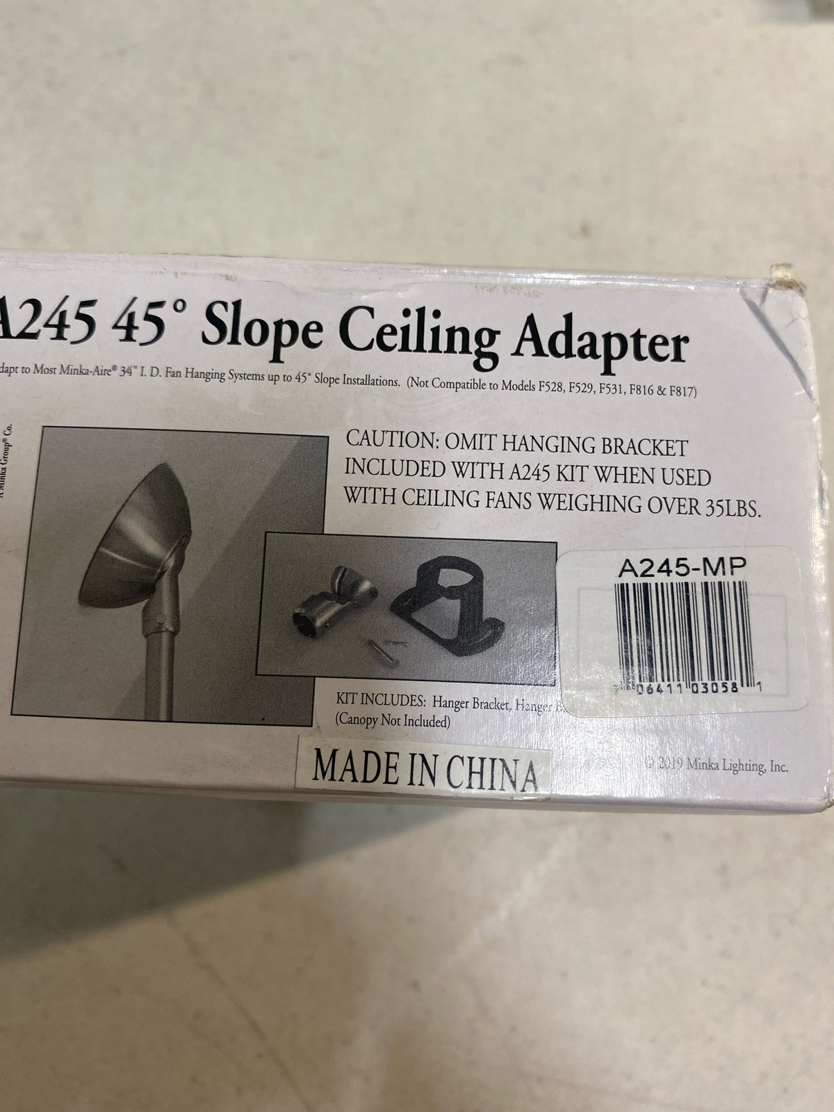 Minka Lavery Minka Aire A245-MP Sloped Ceiling Adapter